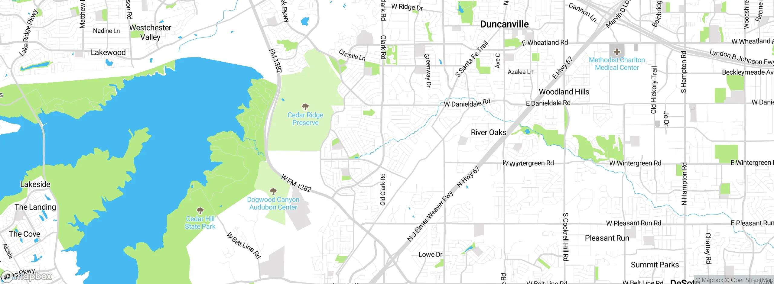 Map showing approximate location