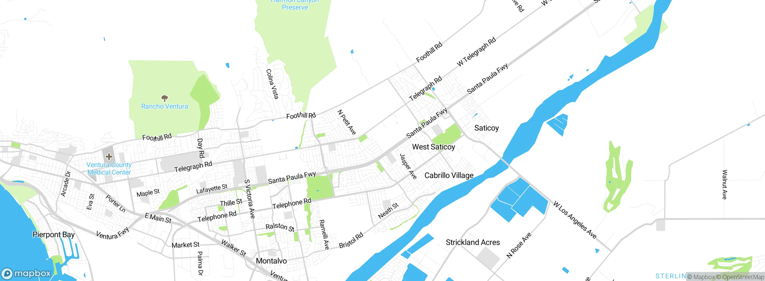 Map showing approximate location