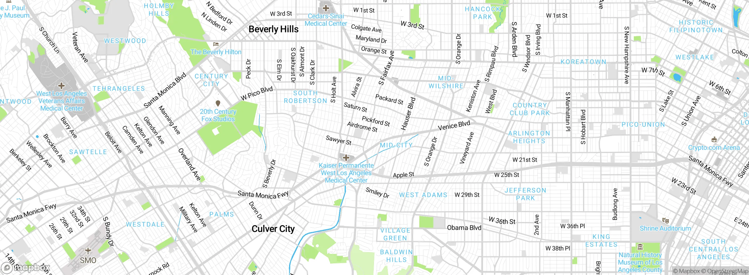 Map showing approximate location