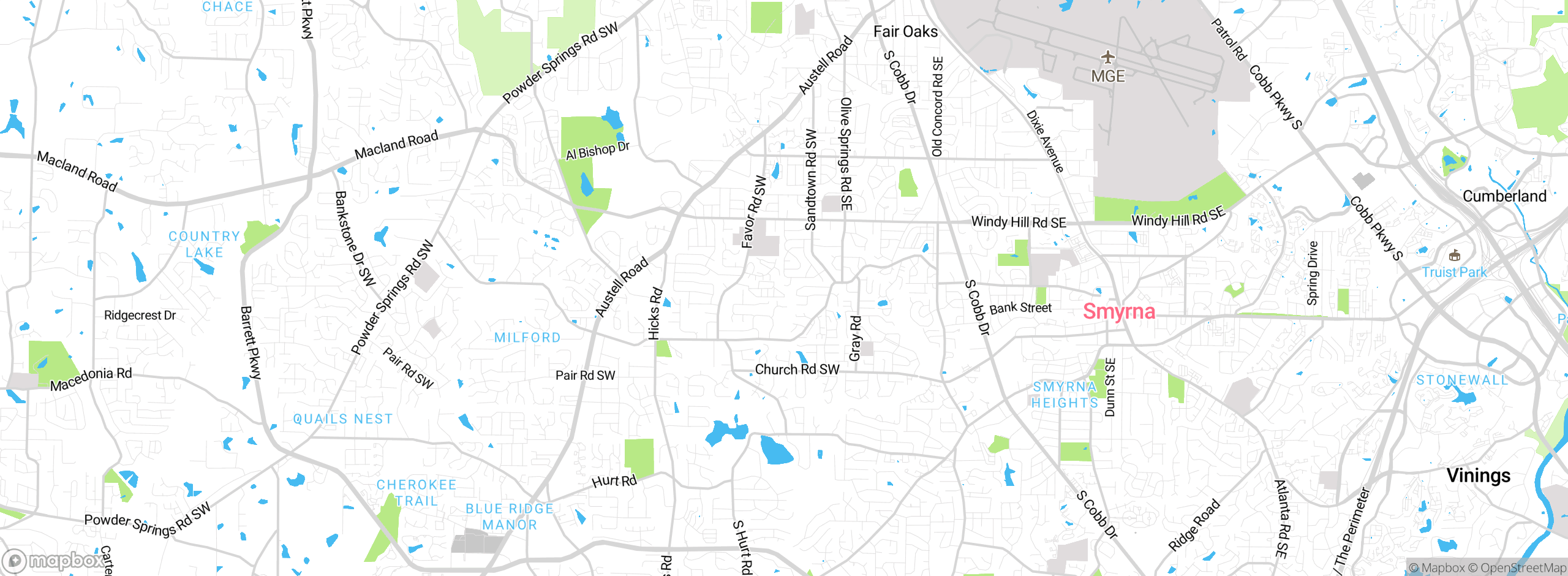 Map showing approximate location