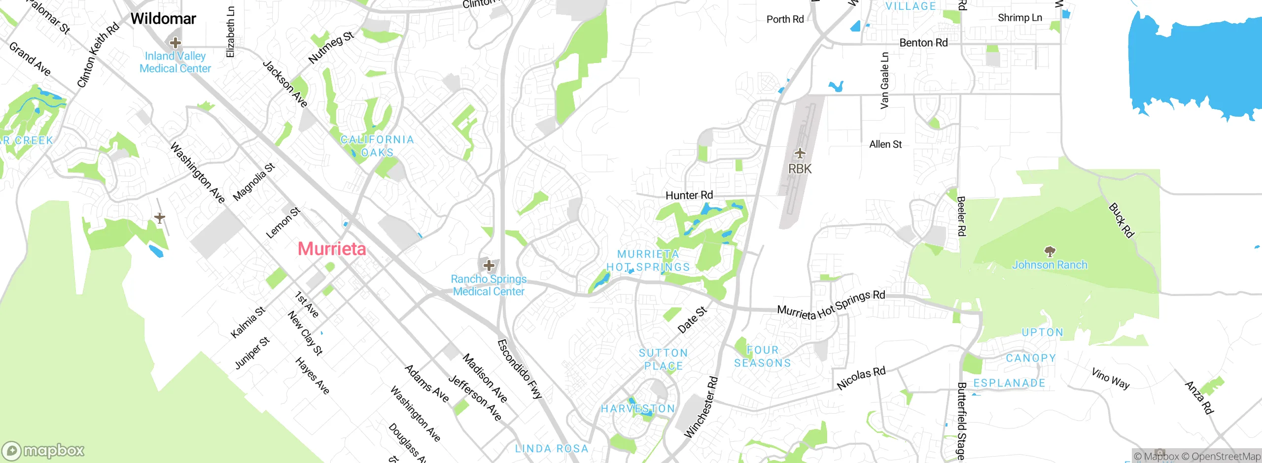 Map showing approximate location