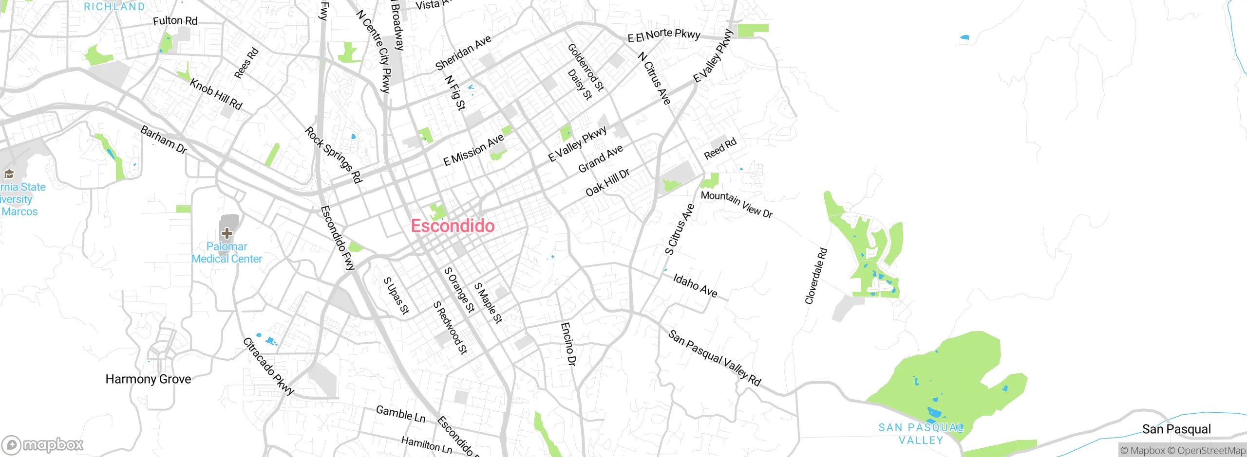 Map showing approximate location