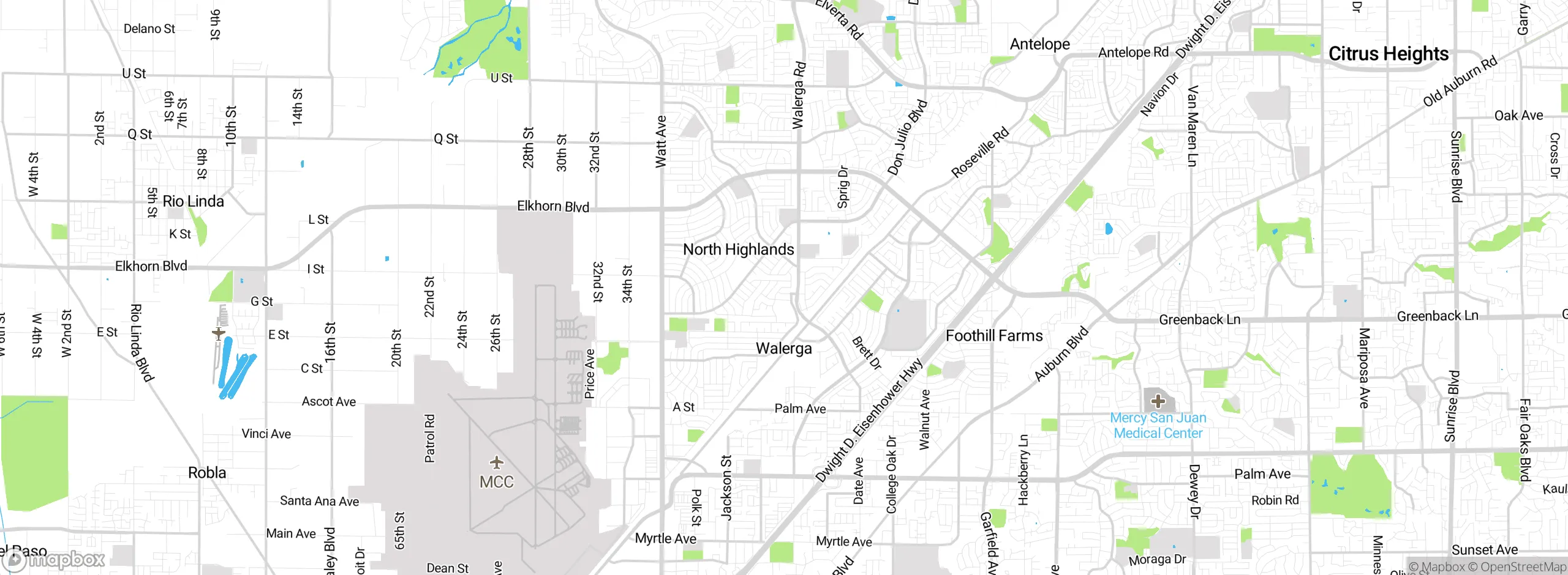 Map showing approximate location