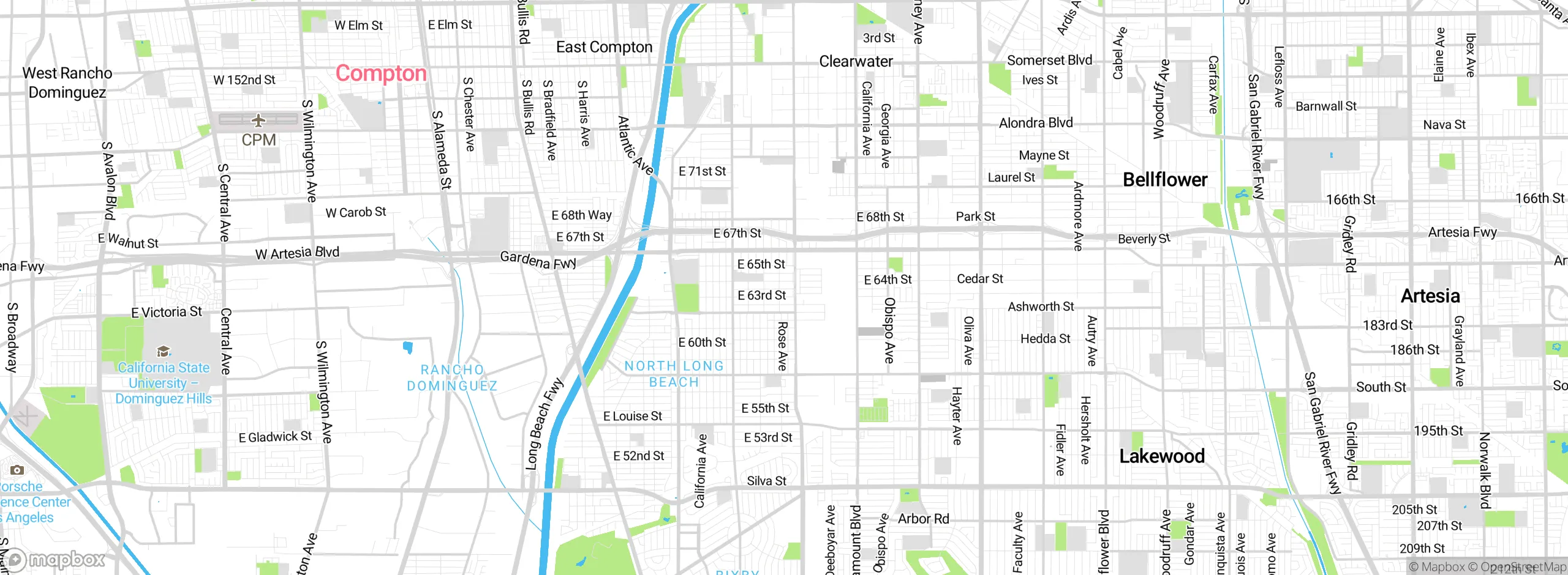 Map showing approximate location
