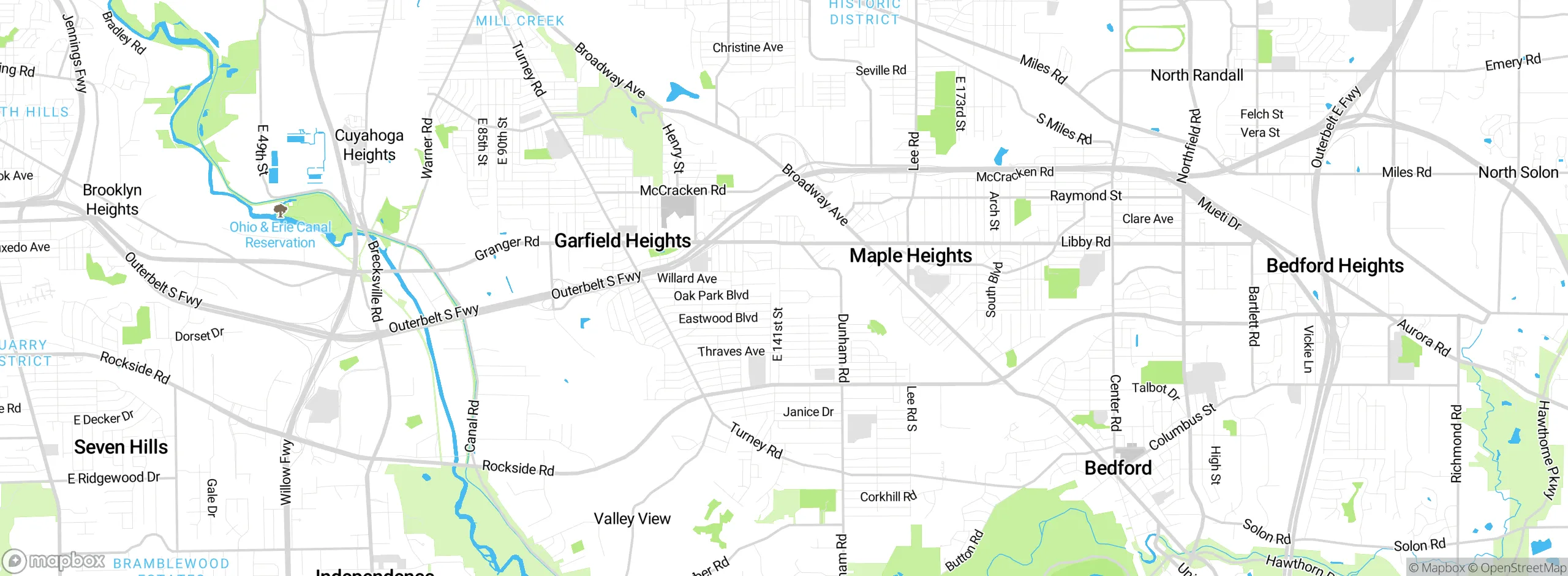 Map showing approximate location