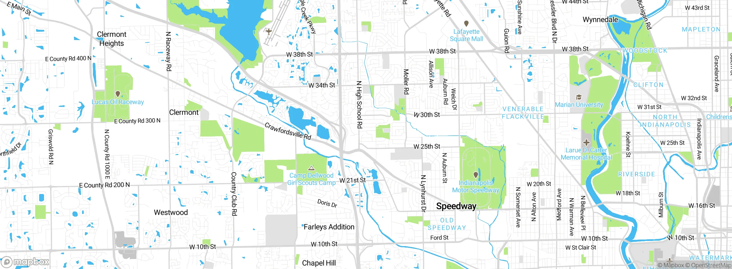 Map showing approximate location