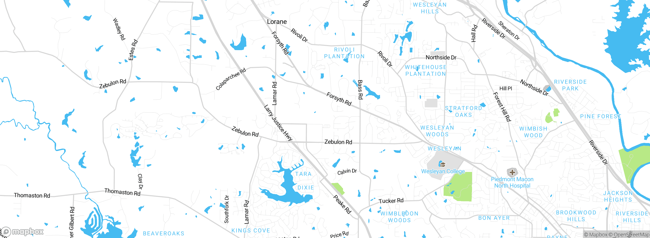 Map showing approximate location