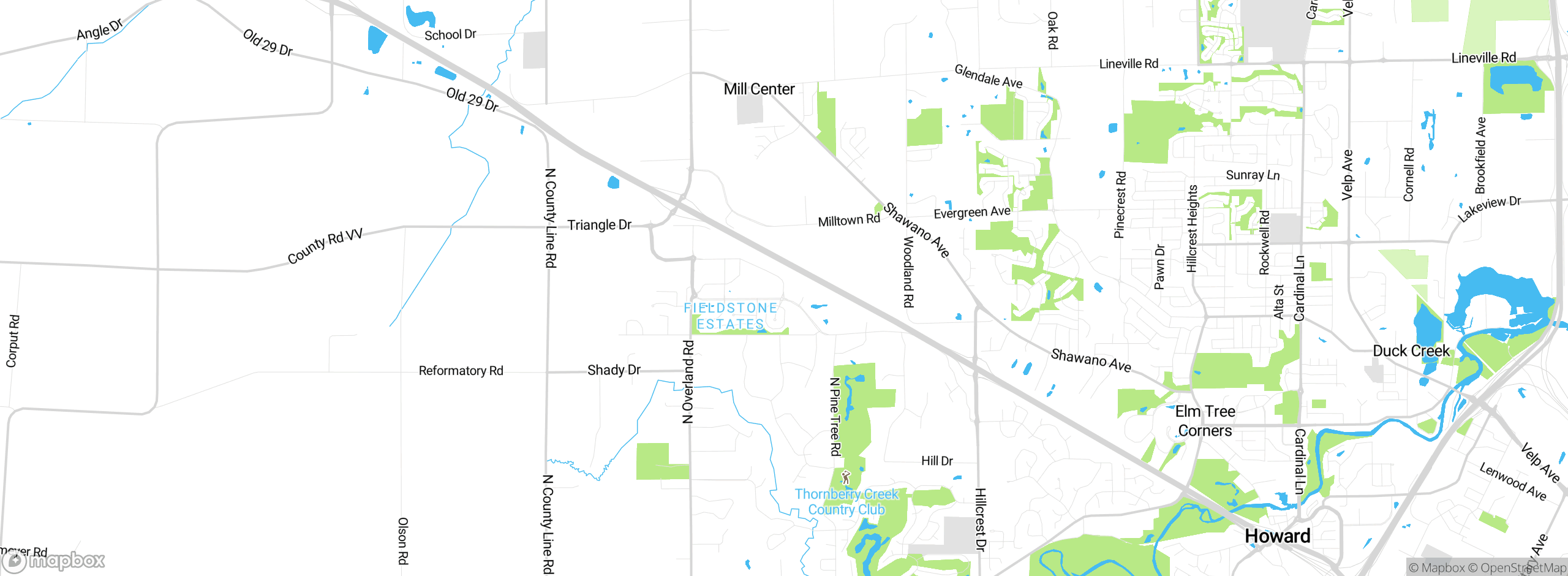 Map showing approximate location
