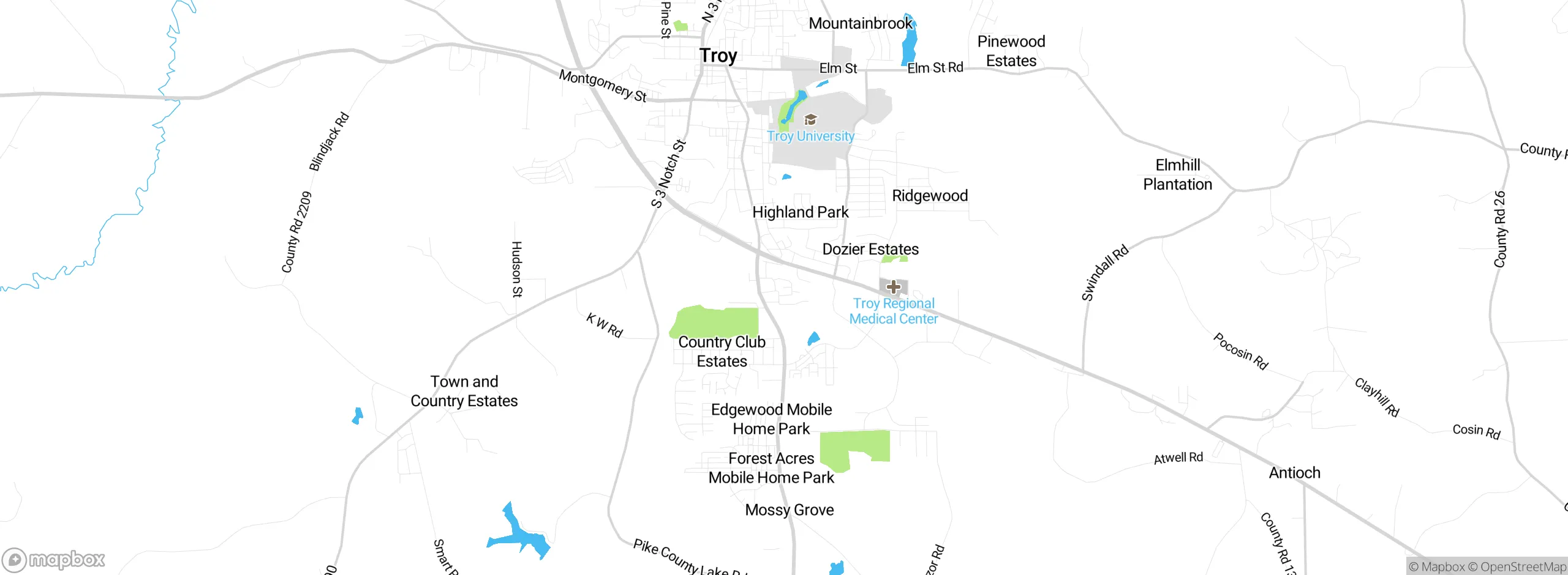 Map showing approximate location