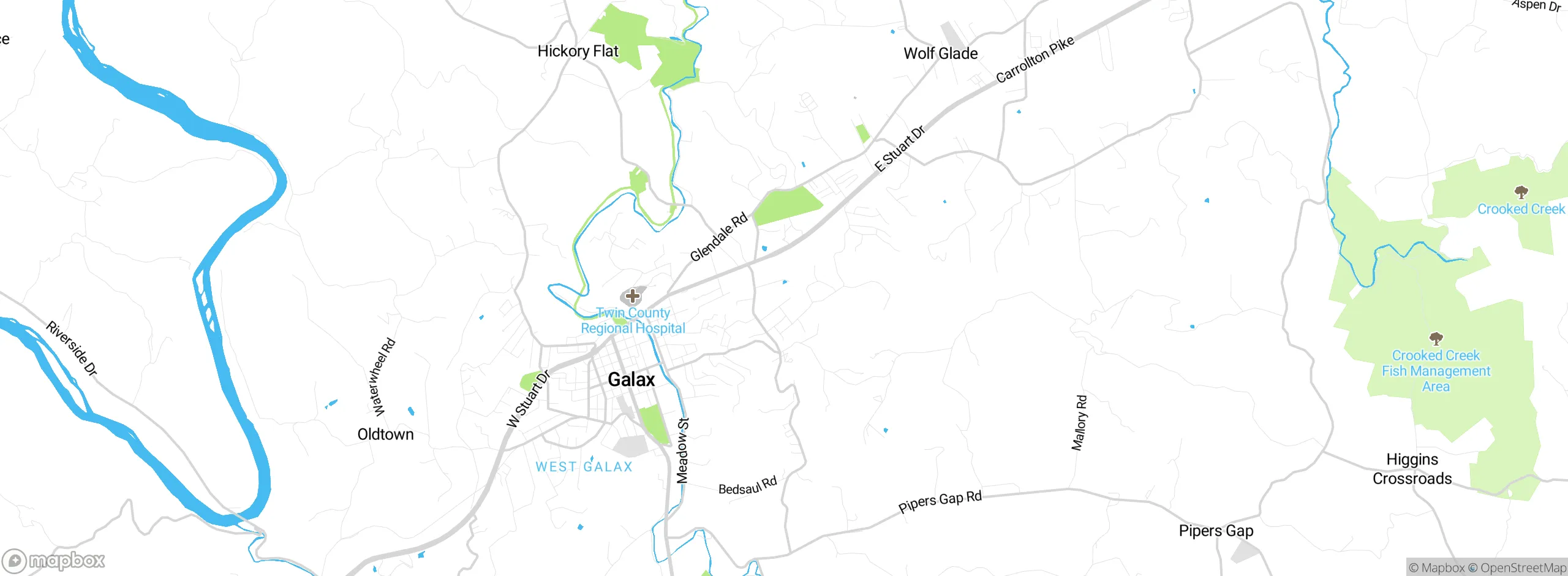 Map showing approximate location