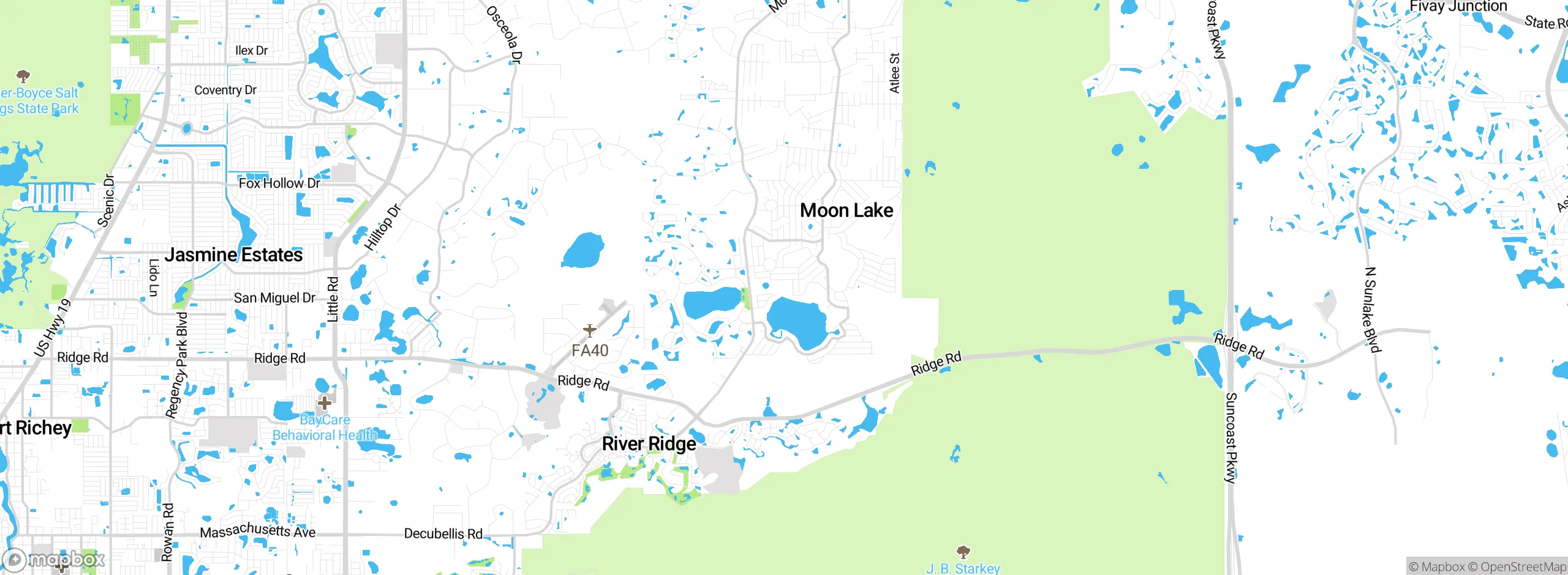 Map showing approximate location