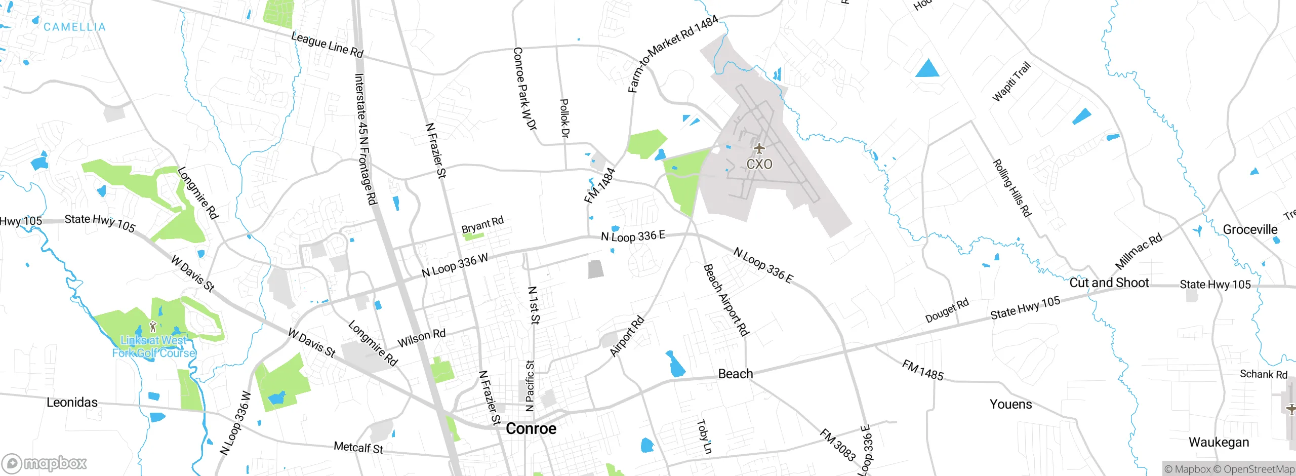 Map showing approximate location