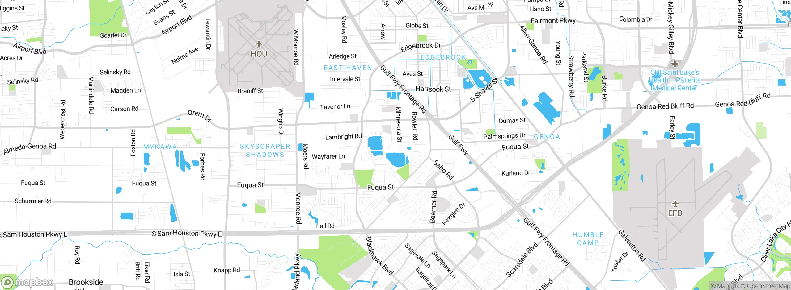 Map showing approximate location
