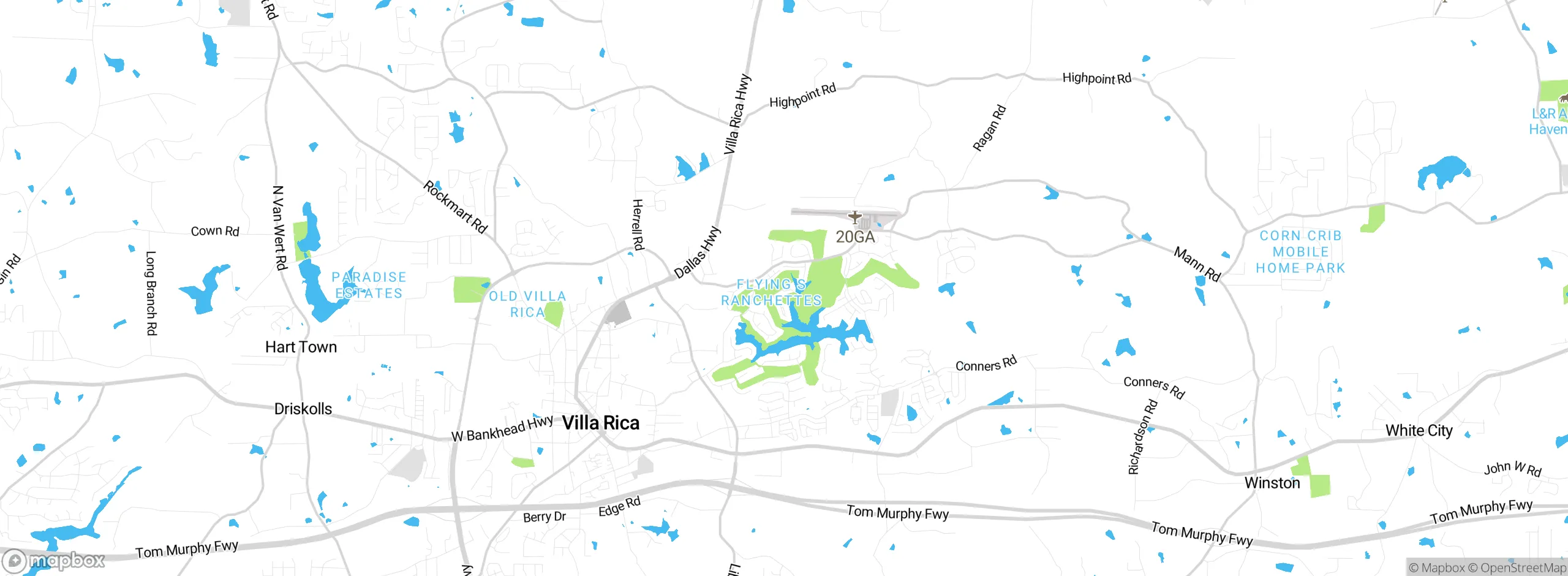Map showing approximate location