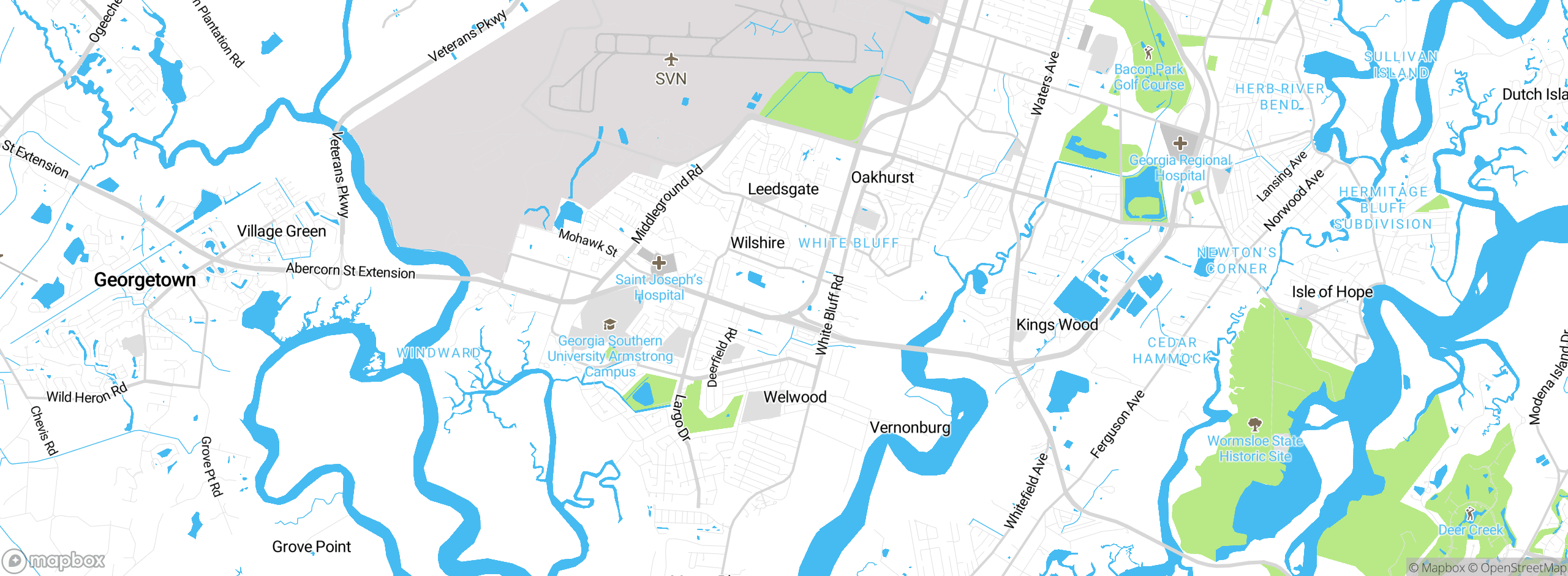 Map showing approximate location