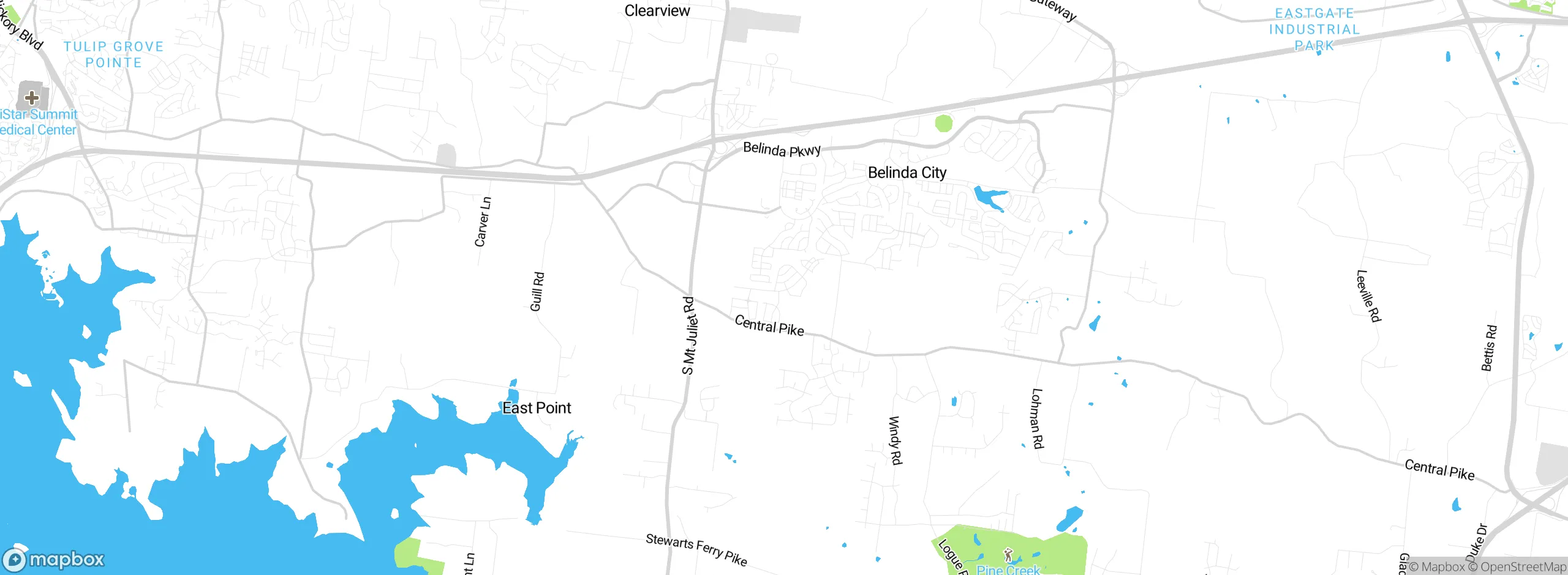 Map showing approximate location