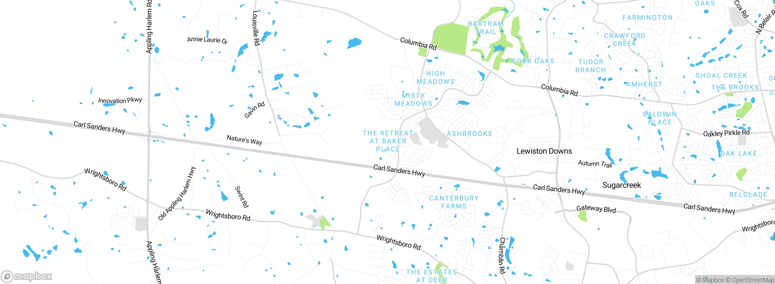 Map showing approximate location