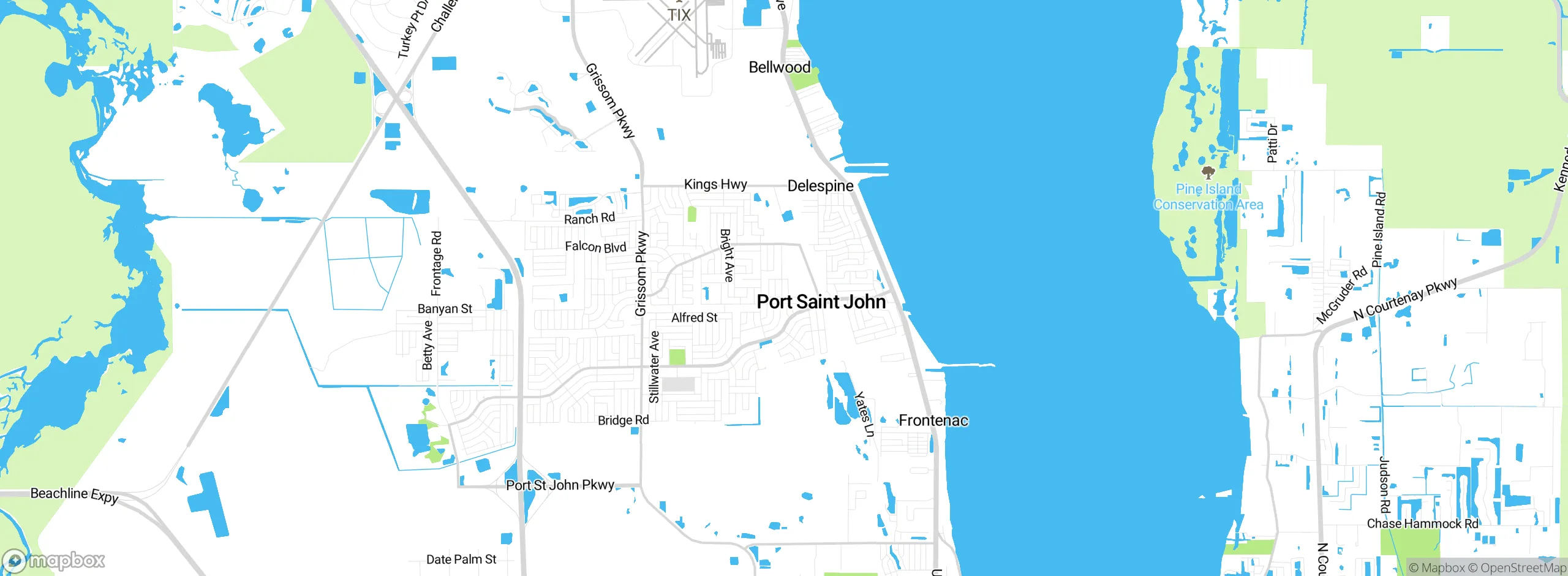 Map showing approximate location