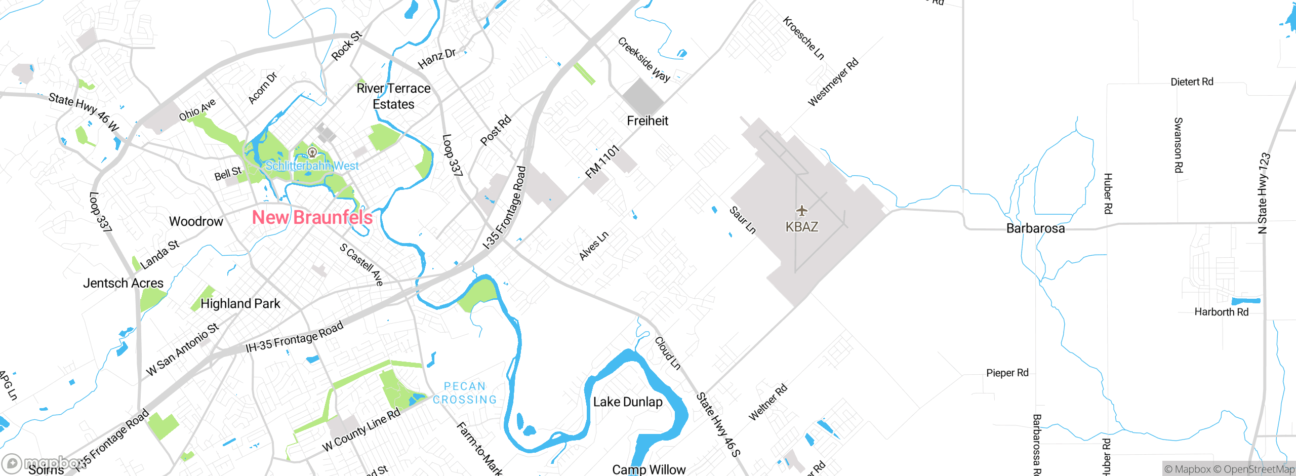 Map showing approximate location