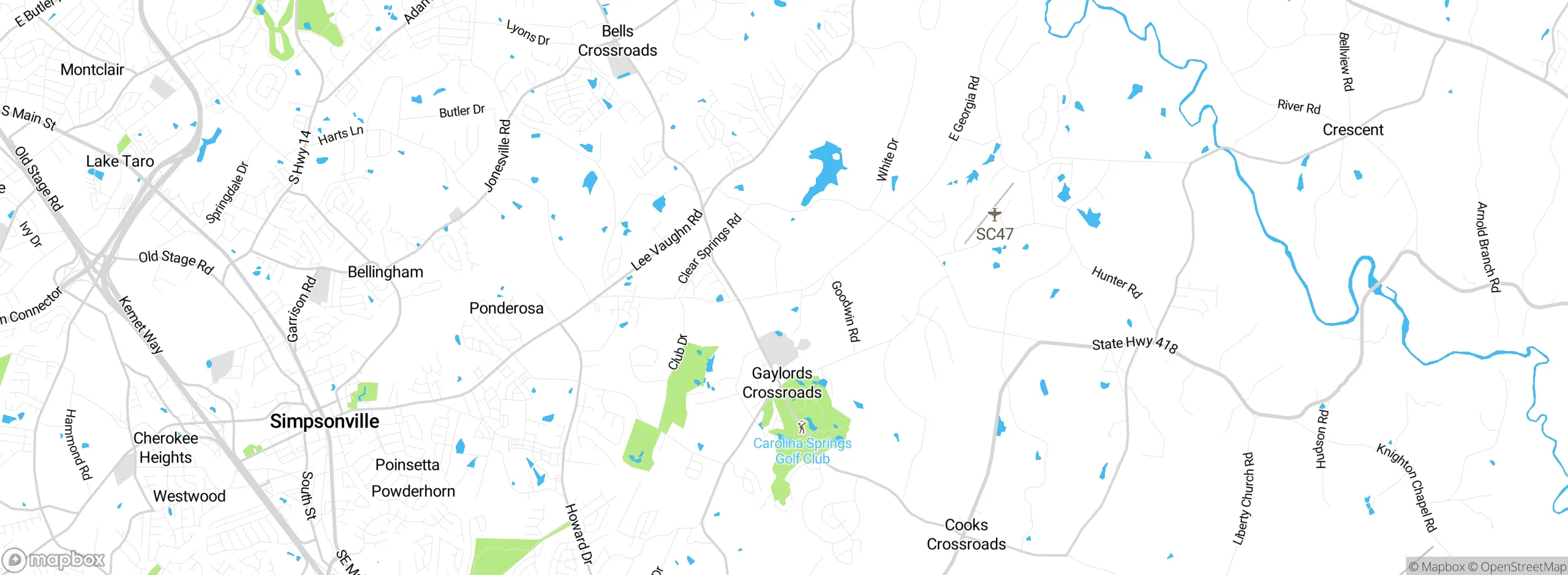 Map showing approximate location