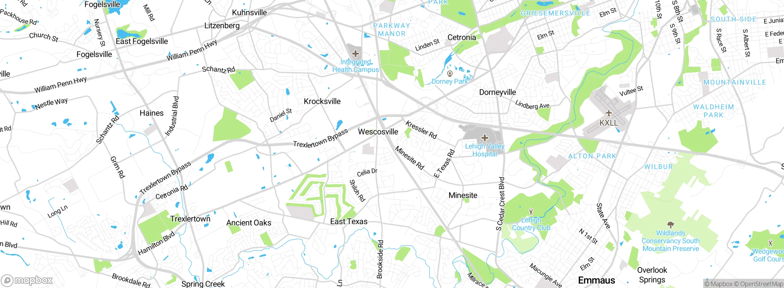 Map showing approximate location