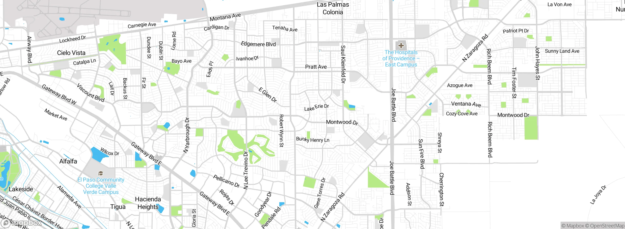 Map showing approximate location