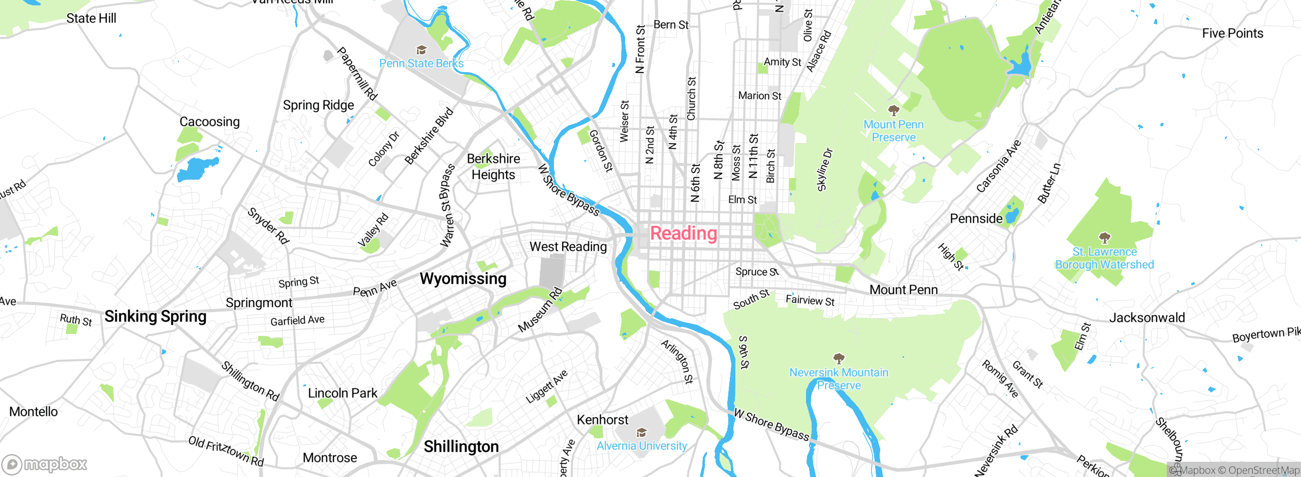 Map showing approximate location