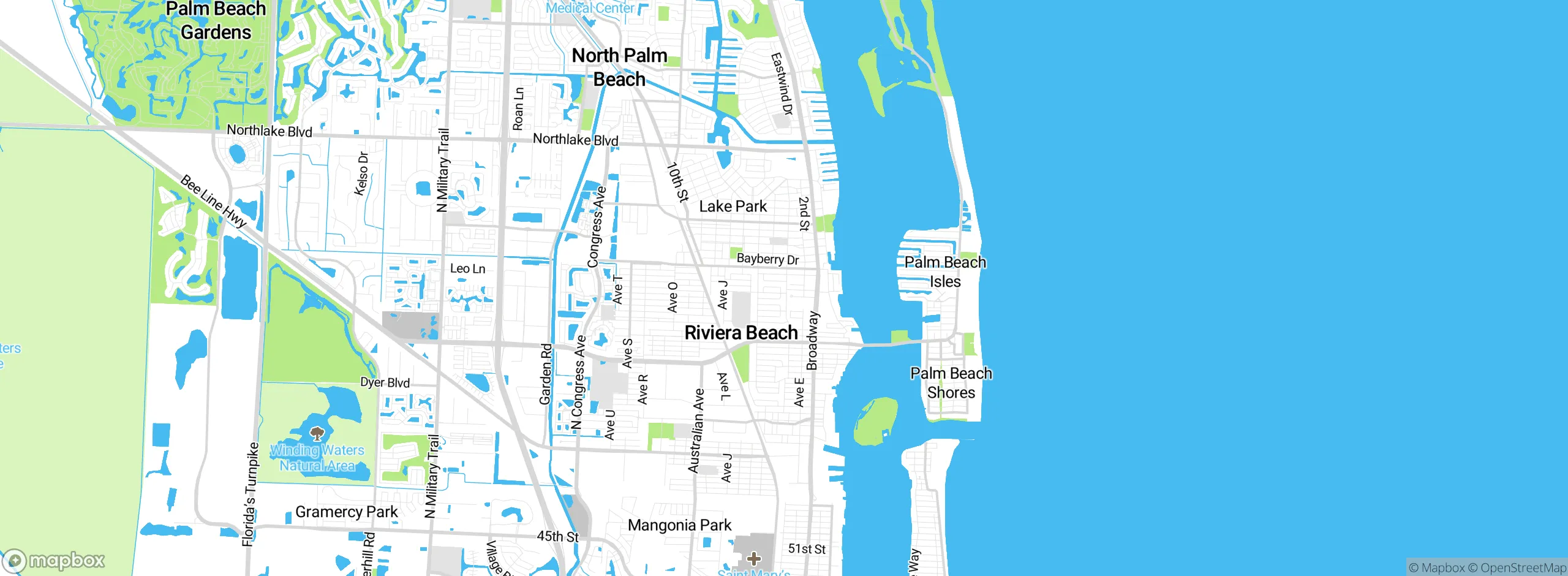 Map showing approximate location