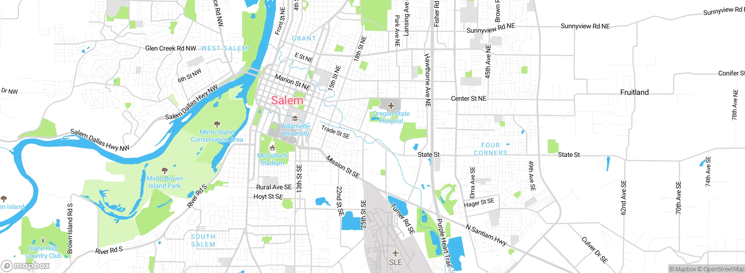 Map showing approximate location
