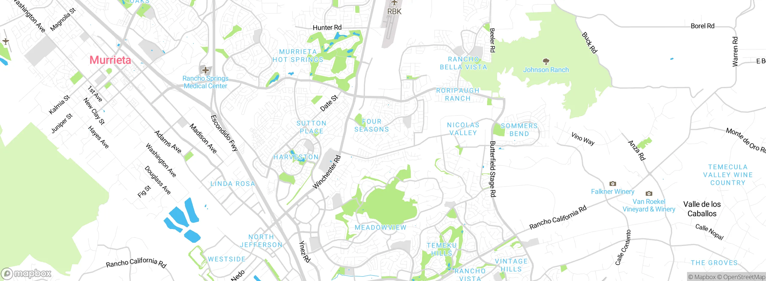 Map showing approximate location