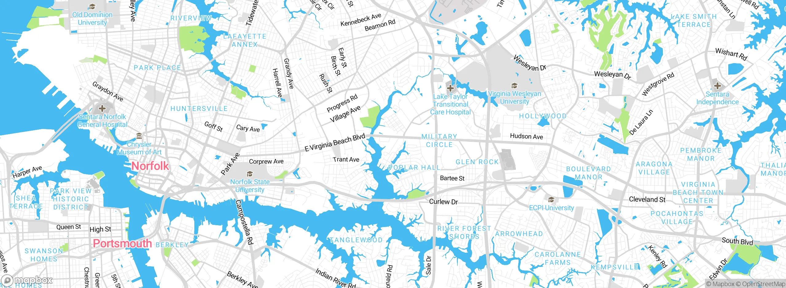 Map showing approximate location