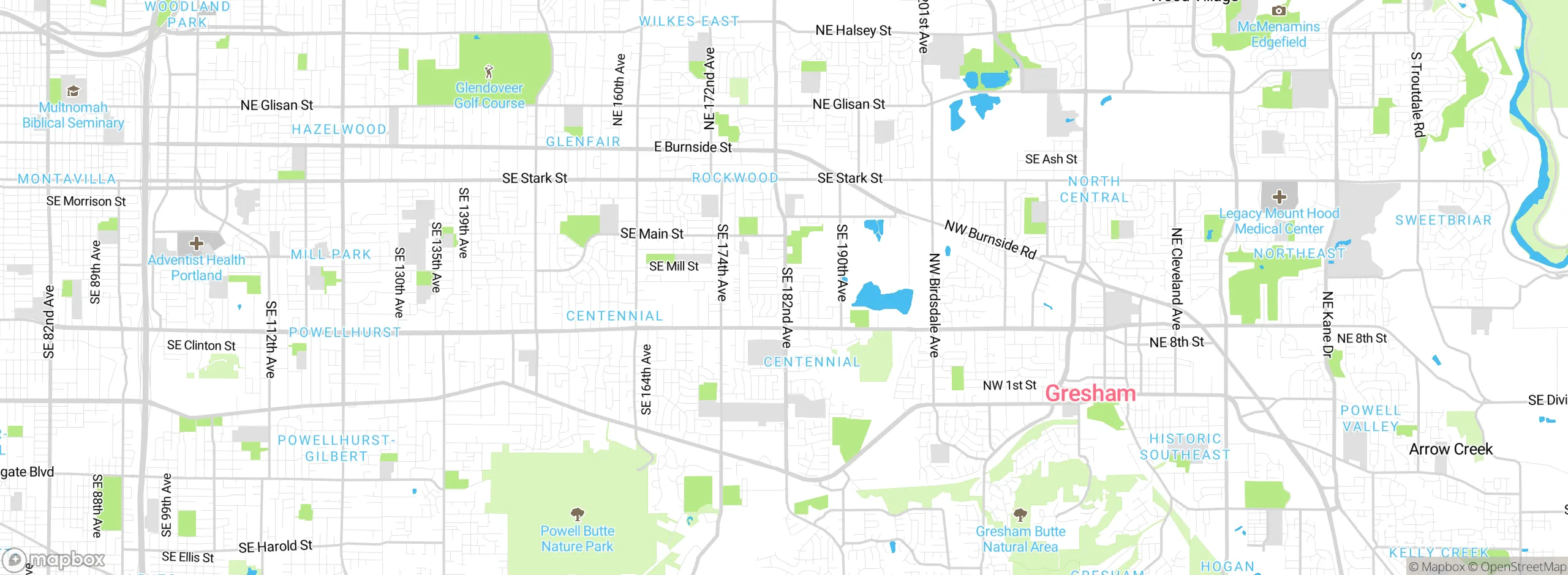 Map showing approximate location