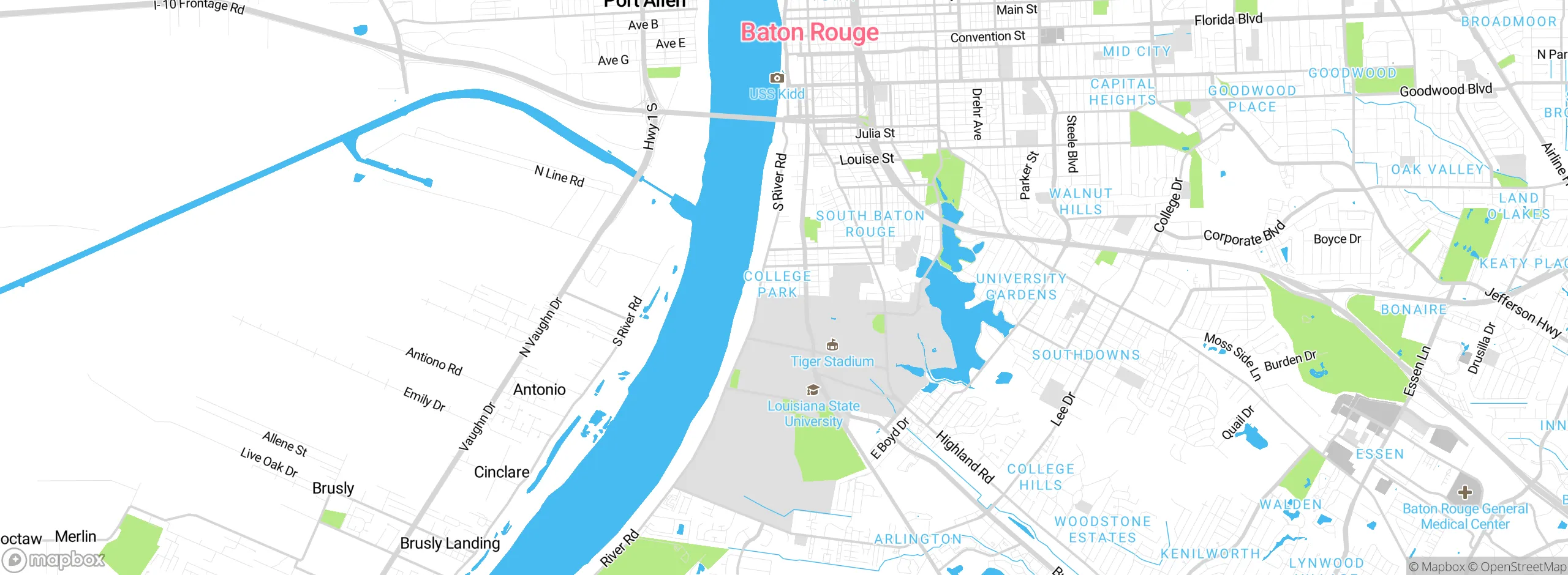 Map showing approximate location