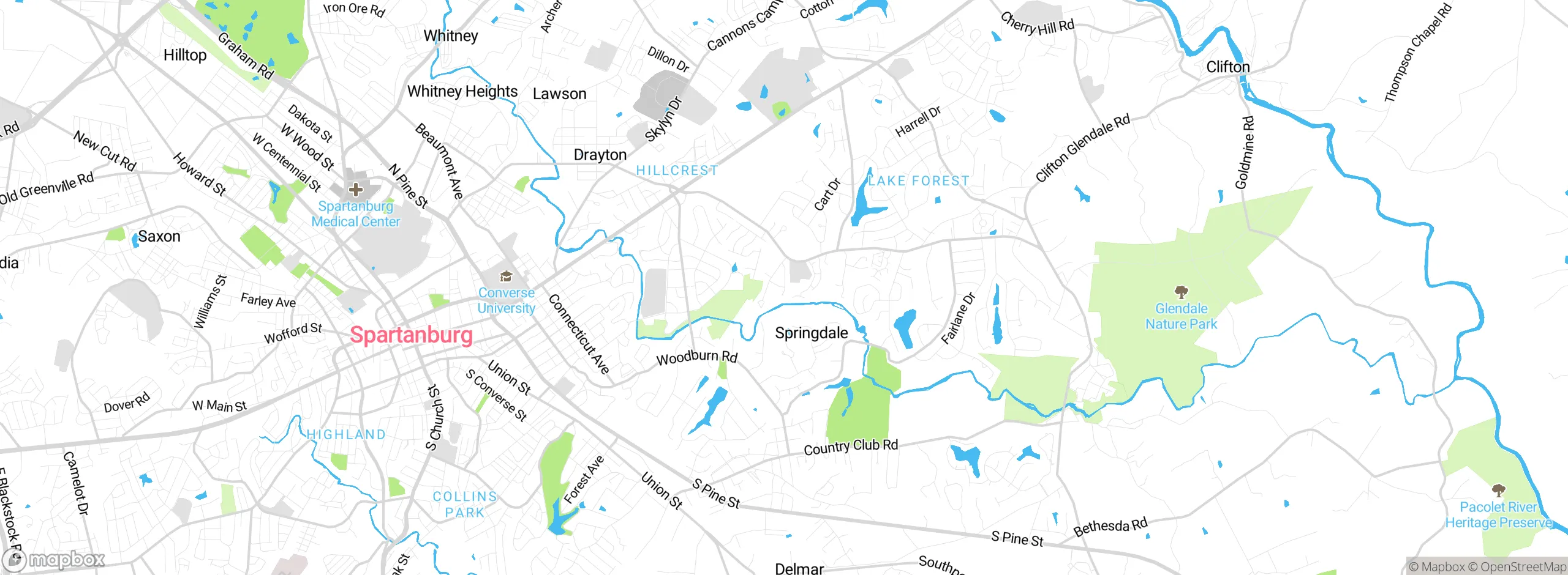 Map showing approximate location