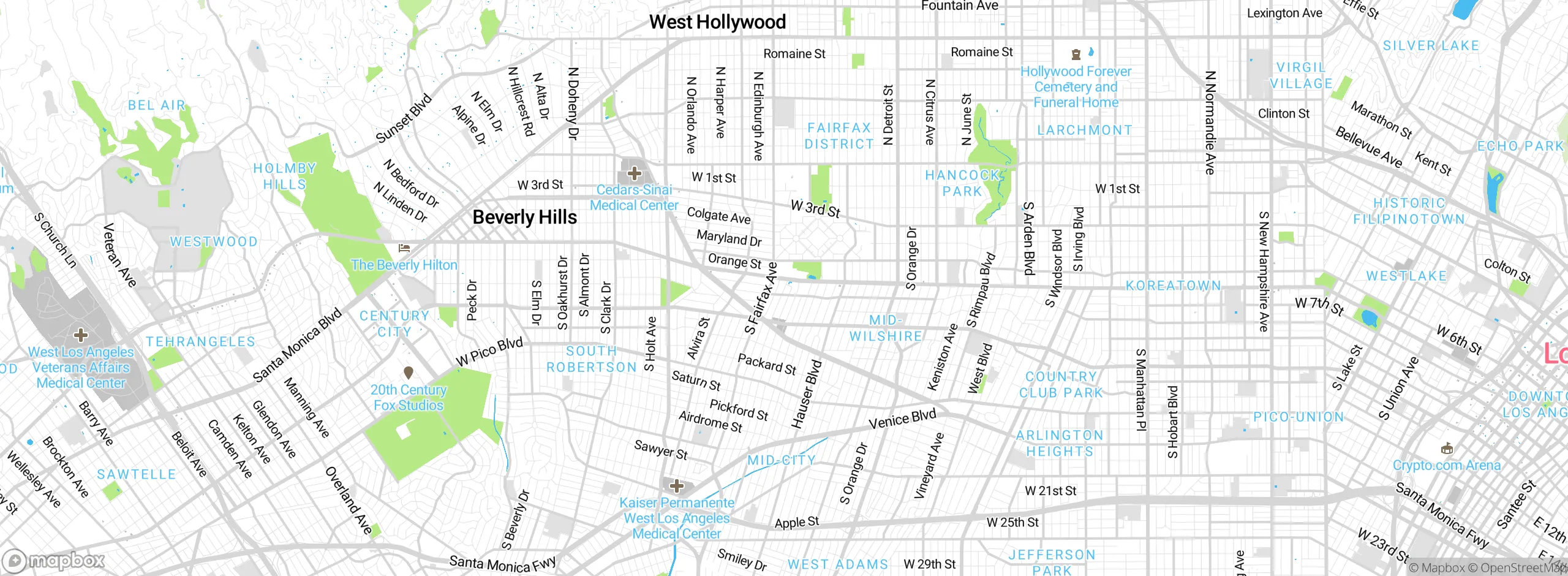 Map showing approximate location