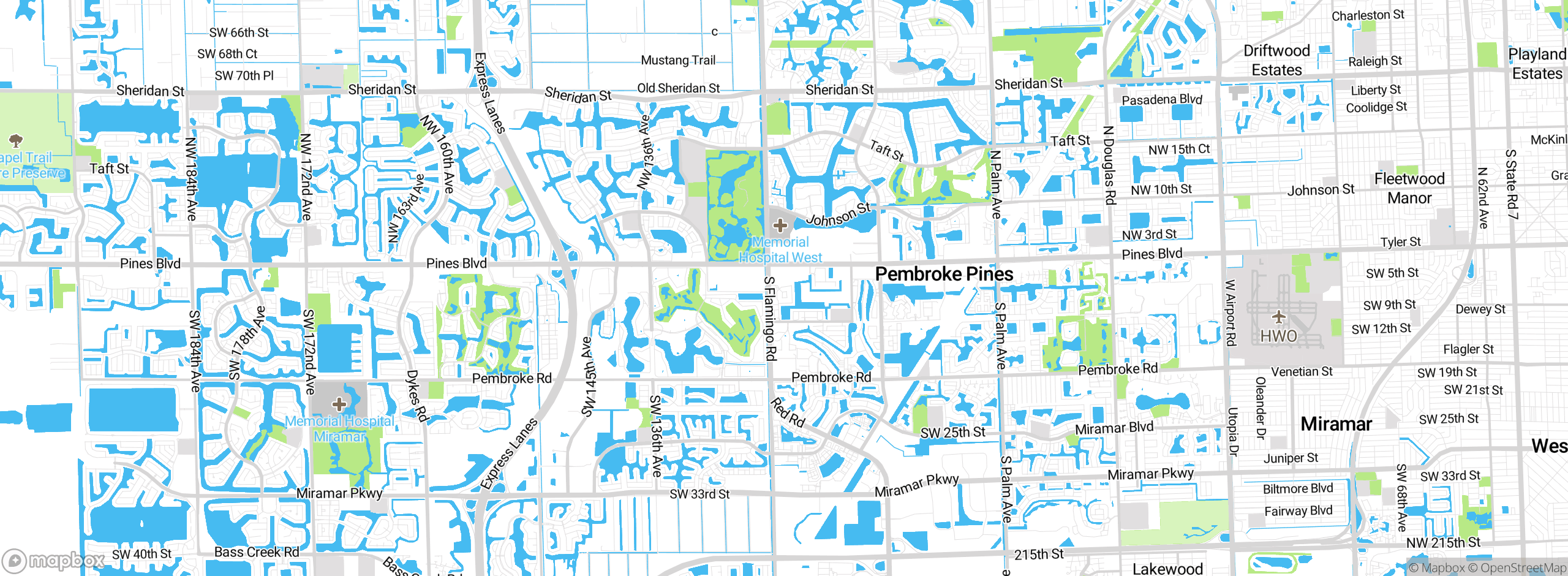 Map showing approximate location