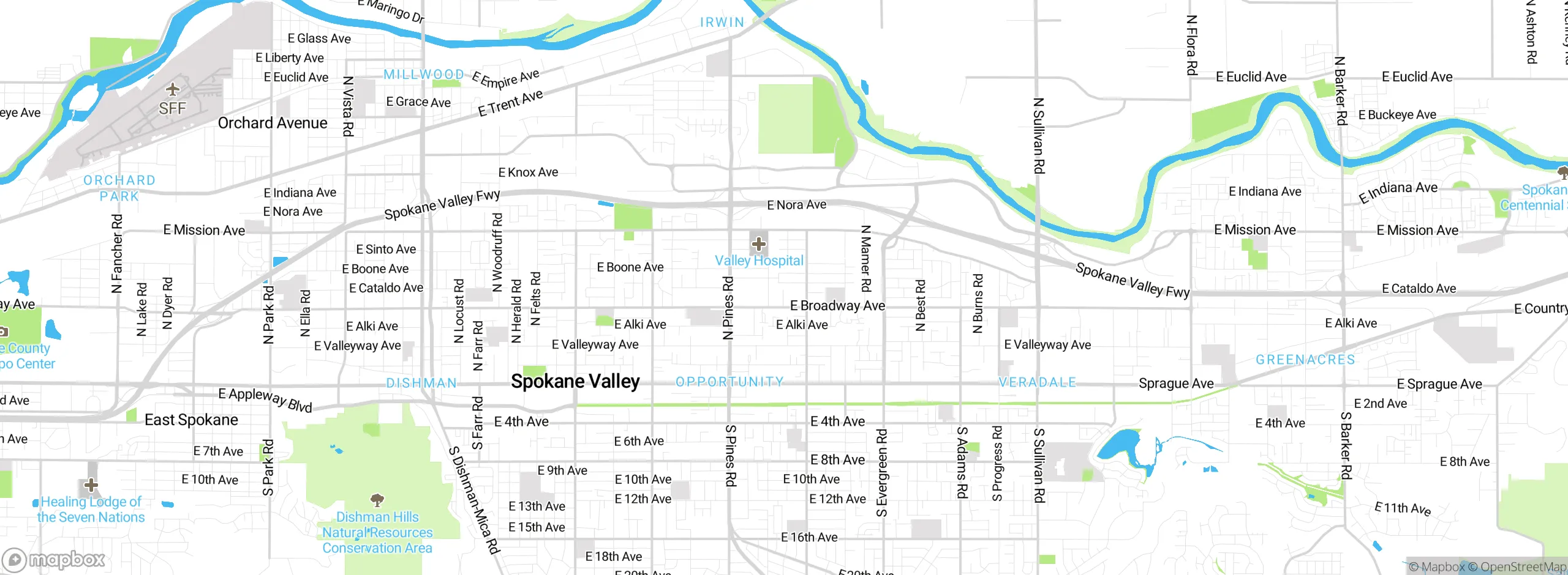 Map showing approximate location
