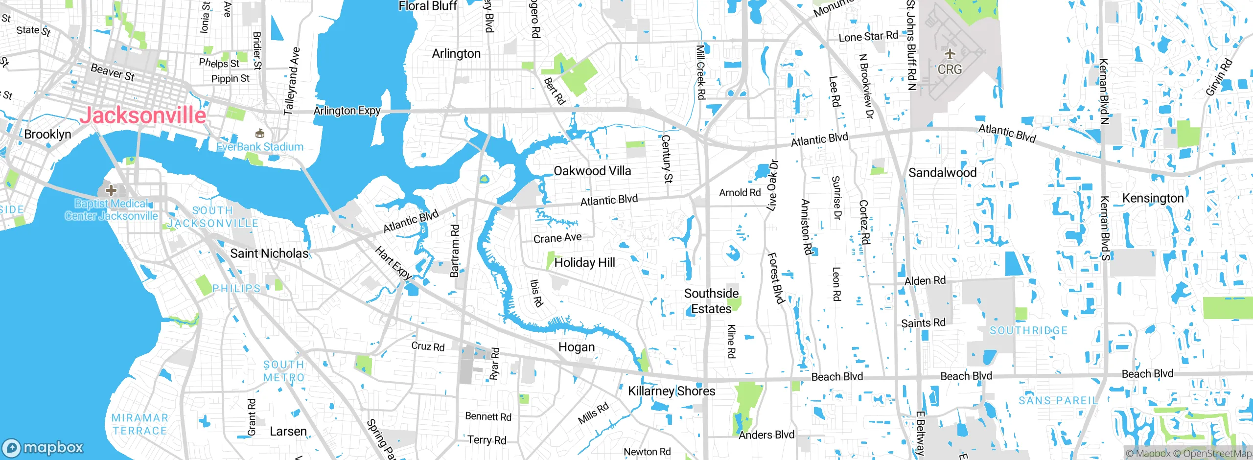 Map showing approximate location