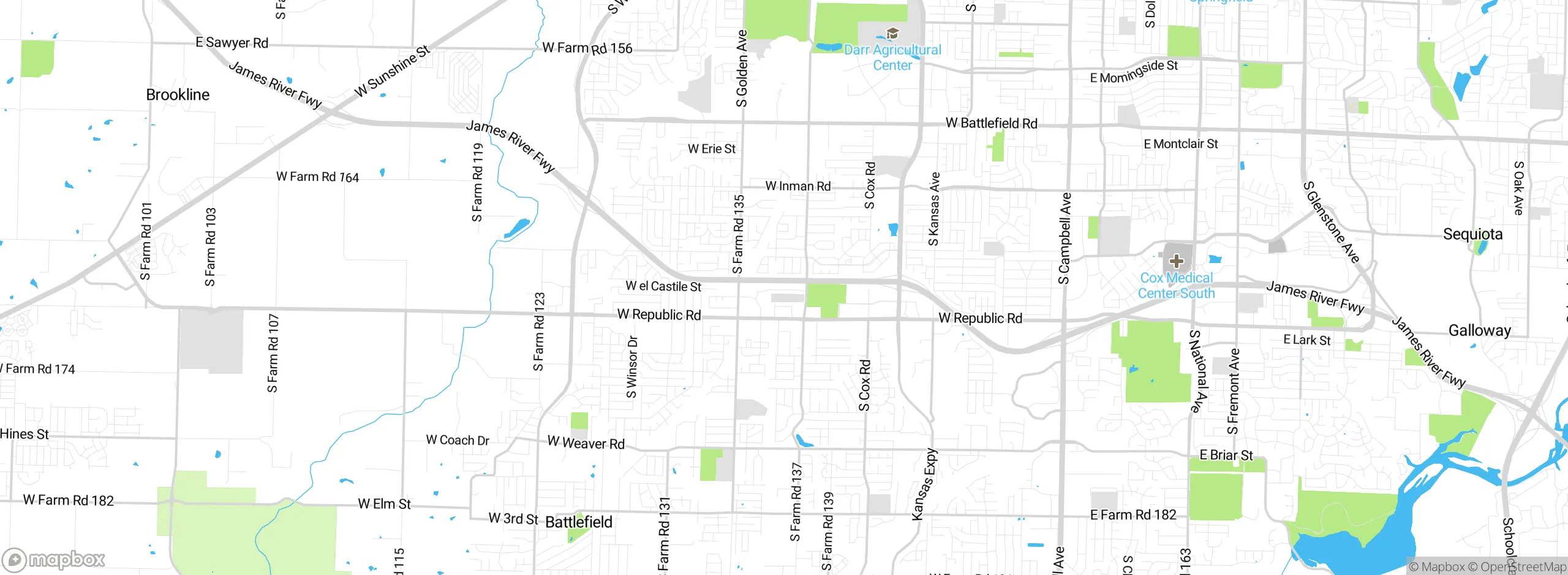 Map showing approximate location