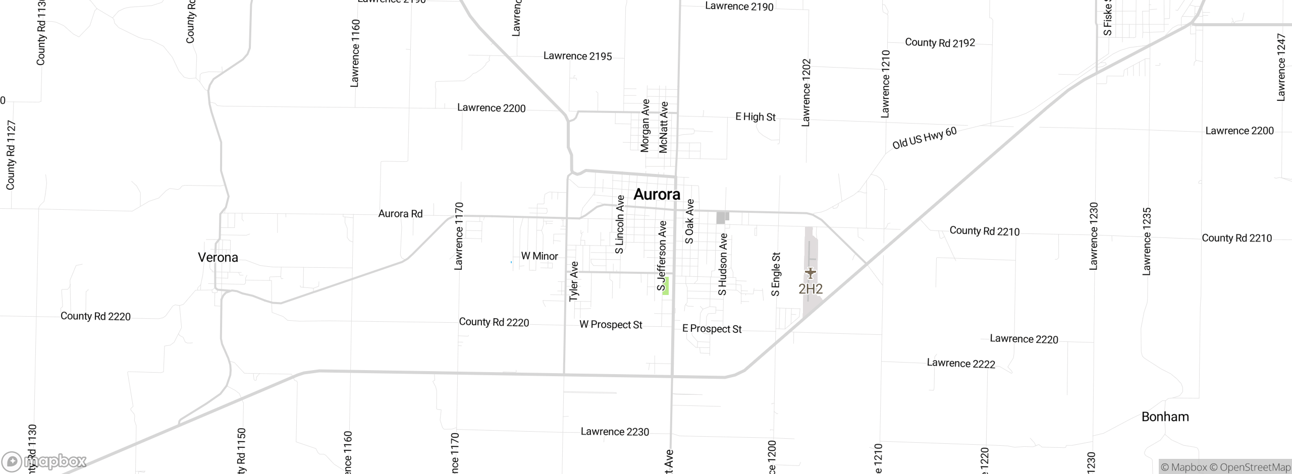 Map showing approximate location