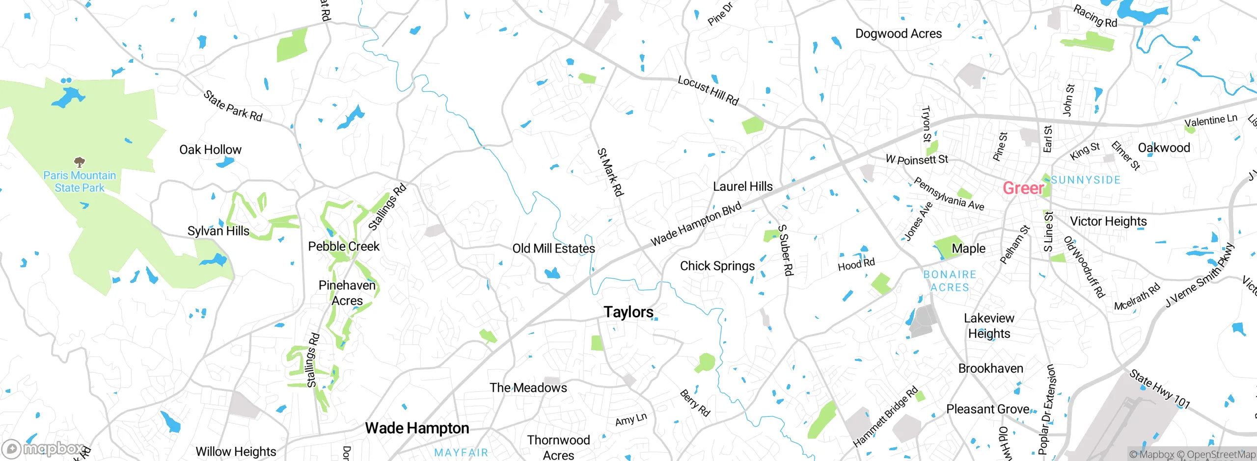 Map showing approximate location