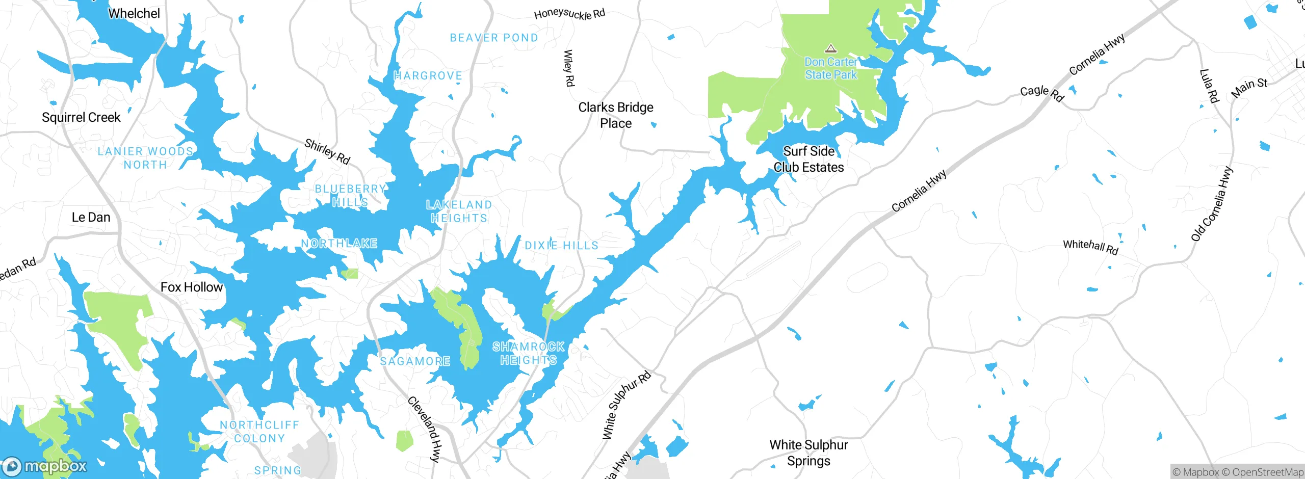 Map showing approximate location