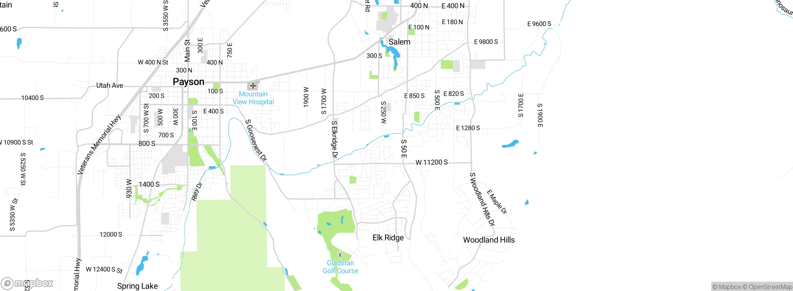 Map showing approximate location