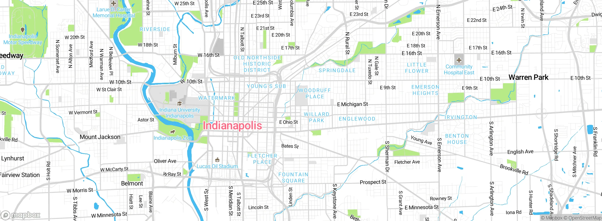 Map showing approximate location