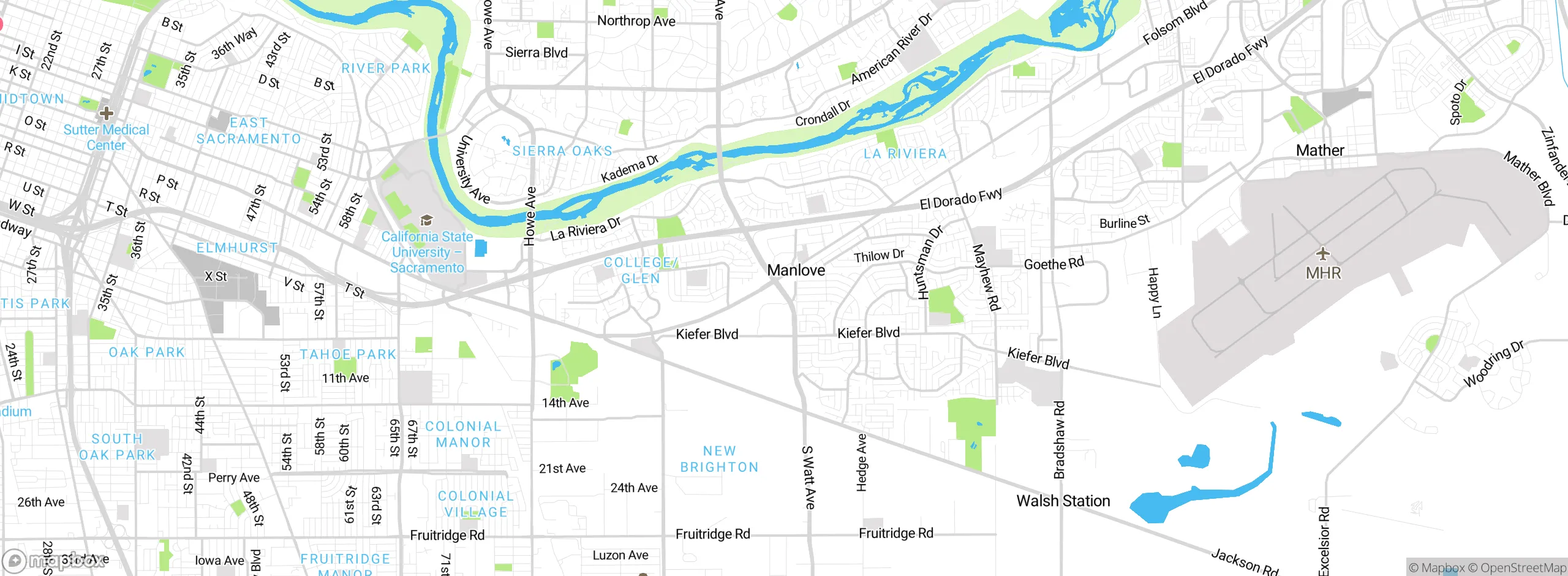Map showing approximate location