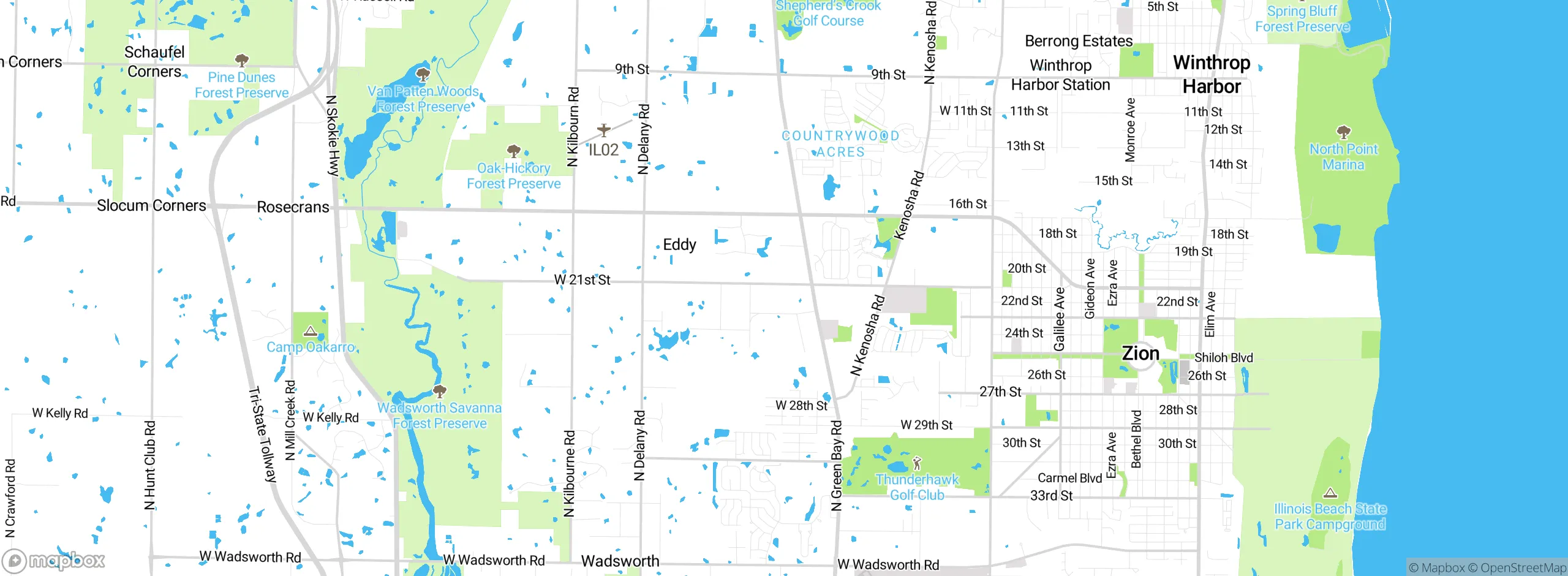 Map showing approximate location