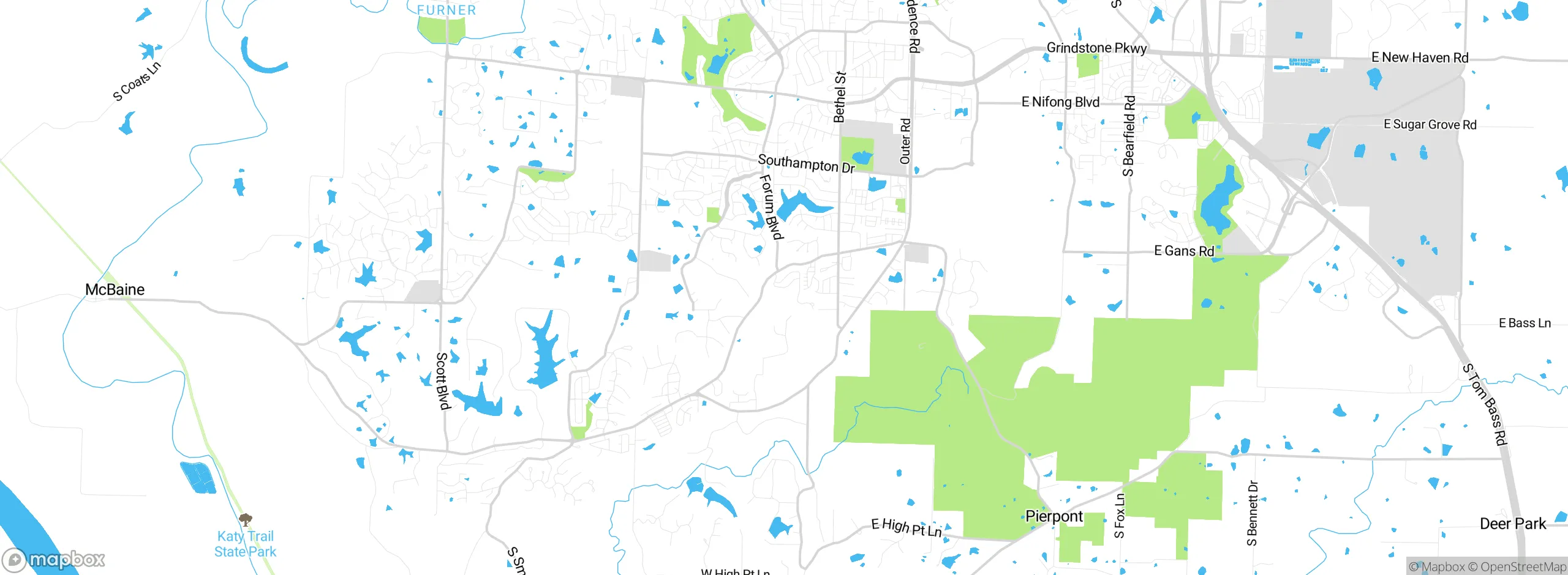 Map showing approximate location