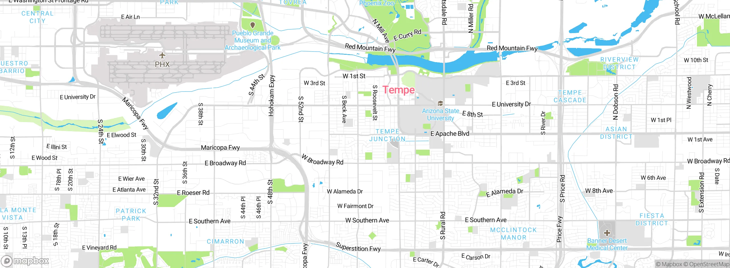 Map showing approximate location