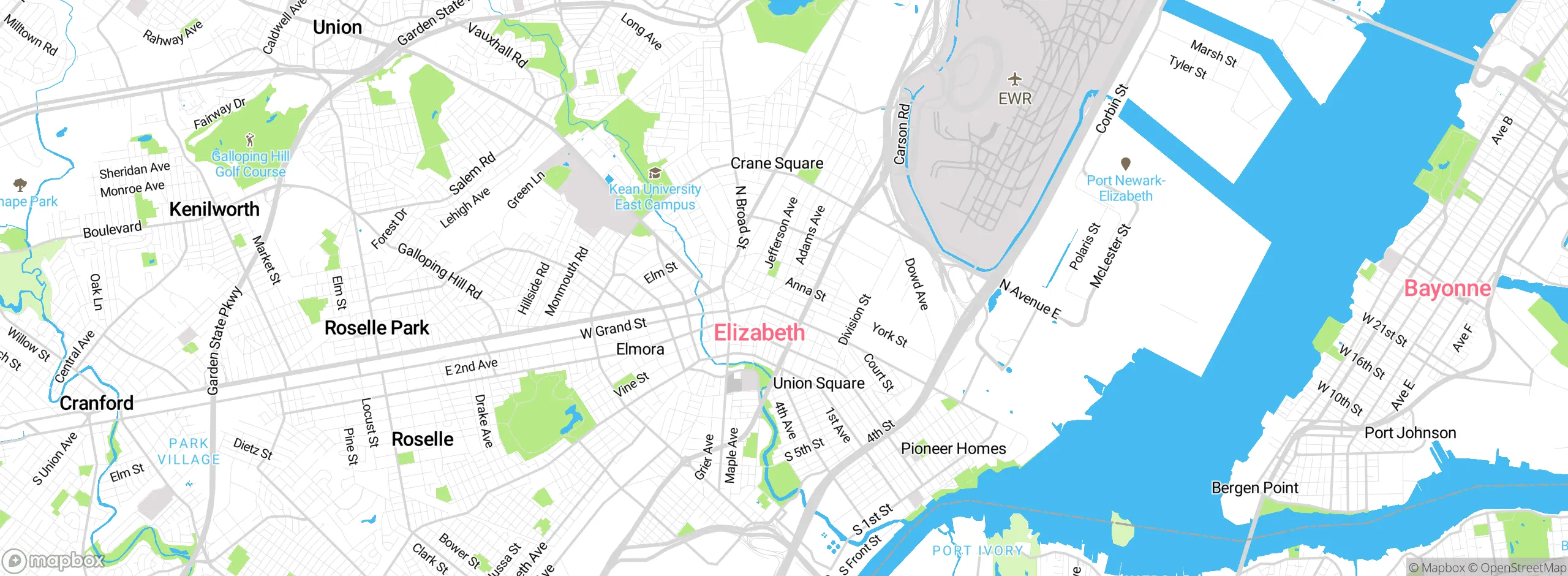 Map showing approximate location