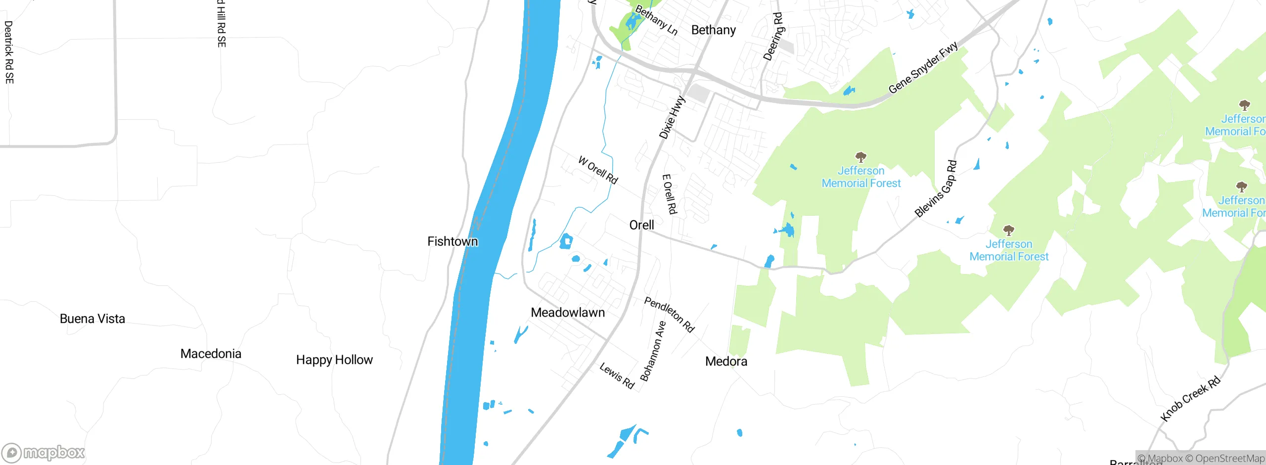 Map showing approximate location